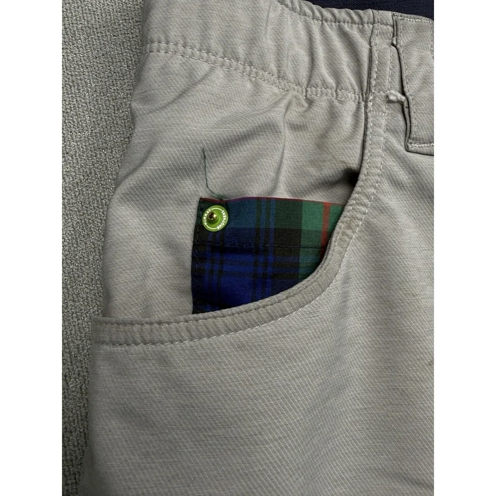 William Murray Golf Shorts Mens 34 Gray Straight Fit Performance Stretch